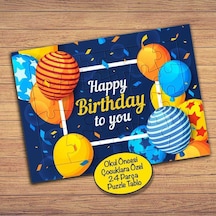 Happy Birthay To You Çocuklara Özel Puzzle Yapboz Tablo-2148038006