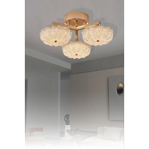 Eray Aydınlatma 6095-3 Sarı 3 Renk Led Avize Sarı