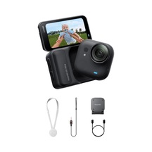 Insta360 Go Ultra Siyah - Küçük 4k Hafif Kamera, Kompakt Eller Serbest Pov Fotoğraf Makinesi Ve Video Kamerası, Vlog, Spor, Bisiklet, Koşu Ve Günlük Kullanım İçin Manyetik Ve Taşınabilir Aksiyon