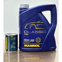 Motorx 10W40 Mannol Classic Yüksek Performanslı 4L Motor Yağı + Molibden Additive 300ml Ses  Katkısı