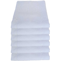 6 Lı Ayak İzli Banyo Paspas Pamuklu Ayak Havlusu 50x70 Cm Renkli
