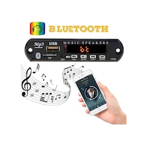 Mikrofonlu Bluetooth Araç Kiti 12 Volt Usb/sd/tf Dönüştürücü N11.444