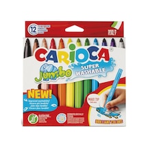 Carioca Kalın Keçeli Boya Kalemi Yıkanabilir 12'li