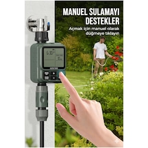 Profesyonel Otomatik Bahçe Sulama Saati - 8 Programlı, Yağmur Sensörlü, Akıllı Sulama Sistemi Ipx5