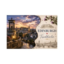Edinburgh Temalı Teşekkür Kartı 200 Gr Mat Fotoğraf Kağıdı Ultra Gerçekçi Baskı Hediyelik Paket Ve Sipariş Teşekkür Kartı 100 Adet