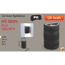 Led Duvar Aydınlatma, Günışığı Hs 5604 Siyah
