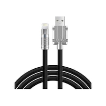 Apera Bn58-1 İphone Uyumlu 120w Watt 6a Süper Hızlı Şarj Data Kablosu 1 Metre Ios Kablo Siyah