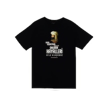 Fatih Sultan Mehmet Baskılı Unisex %100 Pamuk Siyah T-shirt SIYAH