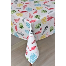 Astarlı Silinebilir Pvc Muşamba Masa Örtüsü Flamingo - 8094-1 001