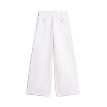 Tommy Hilfiger Dnm Clr 70's Wıde Leg Hw Kadın Beyaz Denim Pantolon - Ww0ww48576