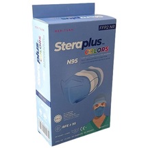 Steraplus Colors Ffp2 5 Katmanlı Telli N95 Maske Mavi 10'lu