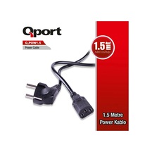 Qport Q-pow1.5 1.5m Pc Power Kablosu