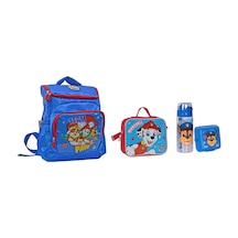 Paw Patrol Kaliteli Geniş Okul Çantası Seti 4 Parça Çok Renkli