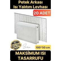 20 Adet Petek Arkası Isı Yalıtım Levhası Radyatör İzolasyon Kalorifer Ev Ofis Tasarruf Arkalığı