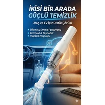 Şarjlı Mini Araç İçi Süpürge Renkli
