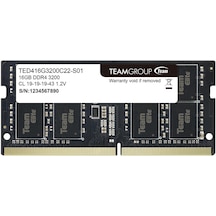 Team Elite TED416G3200C22-S01 16 GB DDR4 3200 MHz CL22 Notebook Ram