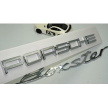 Dk Porsche Boxster Bagaj Krom Abs Eski Model Yazı Logo Amblem Set