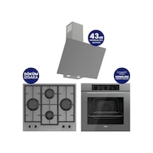Chef Edition Turbolu Gri 3'lü  QBL62CPR-LN388-D079SA Ankastre Set