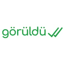 Görüldü Araba Sticker 17x17 Cm Yeşil