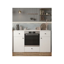 Lucy Ankastre Fırın Dolabı Mutfak Çekmeceli Çok Amaçlı Dolap Beyaz - 906377268 Beyaz