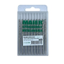 Maier Hss Co.%8 Spiralbohrer 4 Mm Hss Matkap Ucu Metal Delme 10 Adet