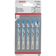Bosch T 118 A Basic For Metal Dekupaj Testeresi Bıçağı 5'Li - 2608631013