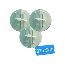 Evokids Çift Kapaklı Askılı Dolap Kilidi (3 Lü Set) Çok Renkli