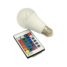 Winnboss Uzaktan Kumandalı 6500k 9w Rgb Led Ampul Beyaz Işık, Standart, Yk-270013, Çok Renkli, Kadın Diğer