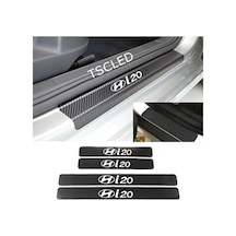 İ20 Karbon Kapı Eşiği Kaplama Sticker Siyah 4 Adet, Eşik85 Genel