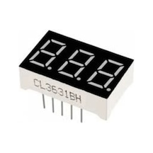3 Haneli 0.36 Kırmızı 7 Segment Display Common Anode
