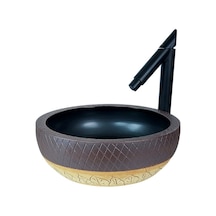 Petra 42 Cm Dekoratif Tezgah Üstü Çanak Lavabo Renkli
