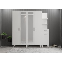 Açelya Portmanto Vestiyer Ayakkabılık Beyaz M1 175cm Beyaz Açelya Portmanto Vestiyer Ayakkabılık Beyaz M1 175cm Beyaz