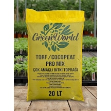 Green World 20 Litre Ithal Çok Amaçlı Bitki Toprağı Torf Cocopeat Ponza Taşı - Kokopit Özel Karışım Saksı Ha 0,250