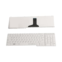 Toshiba Satellite L770d-st6nx1 Notebook Klavyesi - Beyaz Tr