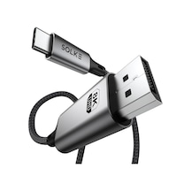 Usb-c To Displayport 1.4 Kablo 2 Metre 8k 60hz 4k 144hz 2k 240hz Type-c To Dp Monitör Kablosu T Standart