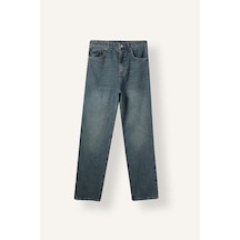 Defacto Baggy Fıt Normal Bel Geniş Paça Jean Pantolon H2972ax26aunm84 İndigo-nm84