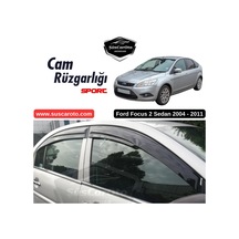 Ford Focus 2-2.5 Sedan 2004-2011 Uyumlu Mugen Cam Rüzgarlığı Seti Piano Black 4'lü Ithal 00