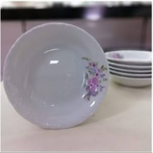 Porland Porselen Buket 12'li Çukur Yemek Tabak 17 Cm