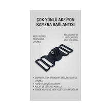 Çok Amaçlı Esnek Aksiyon Kamera Sabitleme Aparatı Her Yere Uygun, Her Anı Yakala - Kırılmaz Siyah