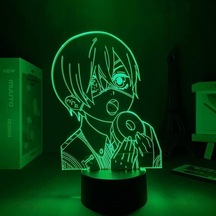 Goldenqian Anime Siyah Butler 3d Lamba Yatak Odası Dekoru Için Nightlight Doğum Günü Hediyesi Led Gece Lambası Başucu Manga Gadget Siyah Butler 88pjrv Siyah
