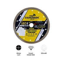 Dawreek Dt004cd 180mm Premium İnce Turbo Pro Elmas Testere Porselen-seramik