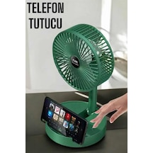 Soğutucu Vantilatör Telefon Standlı Mini Fan Yeşil
