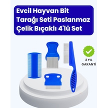 Evcil Hayvan Bakımı İçin Dayanıklı Ve Çok Amaçlı Tarak Seti 4 Parça