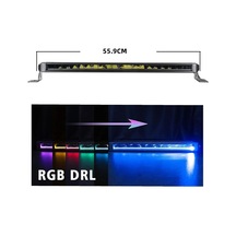 Offroad Sis Lambası Beyaz 100w 55,9 Cm Beyaz-sarı Gündüz Ledli 12-36v Adet / Lass360-1