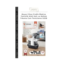 Beyaz Cihaz Pratik Makine Temizlik Aleti Halı Ve Koltuk Yıkama Cam Temizleme V22b