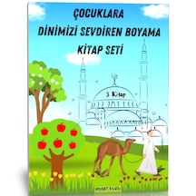 Çocuklara Dinimizi Sevdiren Boyama Kitap Seti 3 Kitap