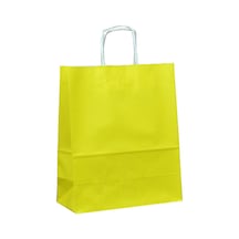 32x41x12 Sarı Saplı Kağıt Çanta 25 Adet