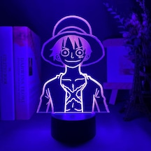 Yucama 3d Gece Lambası Renkli Usb Pille Çalışan Yatak Odası Dekoru Led İlüzyon Lambası Çocuk Parçası Akrilik Neon Noel Veya Doğum Günü Hediyesi-16 Renk Uzaktan Kumanda İle - Uzaktan Kumandasız 7 Renk -