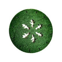 Keçe Yılbaşı Temalı Amerikan Servisi Ve Bardak Altlığı 6 Lı Set Yeşil