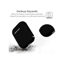 Apple Airpods 1.nesil 2.nesil İle Uyumlu Silikon Kılıf Kırmızı